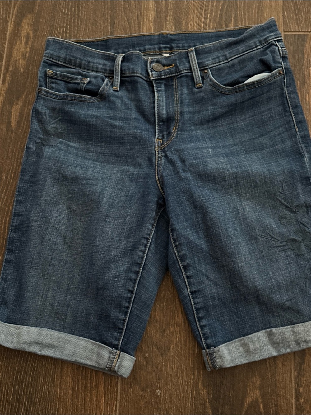 Levi's Dark Blue Denim Shorts